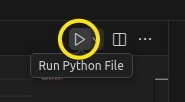 Run Python File Button in VS Code