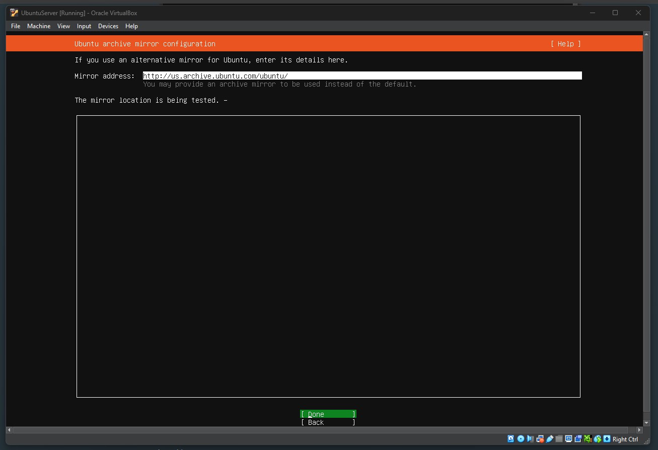 Mirror Configuration